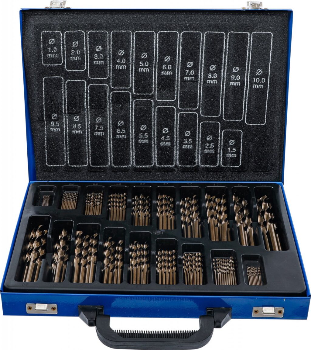 Set burghie,170 piese, HSS, 0.05 cobalt, BGS 2000 - Seturi Burghie si Freze