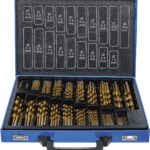 Set burghie 44936 mm HSS acoperite cu Titan, 170 piese, BGS 1994 - Seturi Burghie si Freze