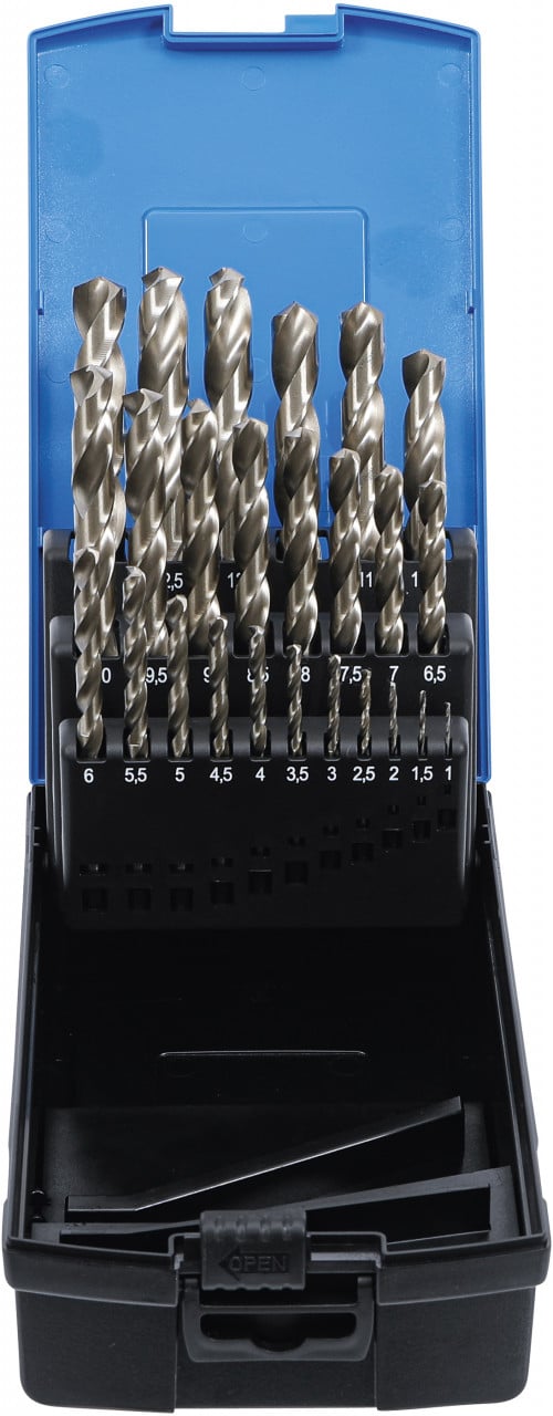 Set burghie HSS Ø 1 - 13 mm pentru metal, 26 piese, BGS 110 - Seturi Burghie si Freze