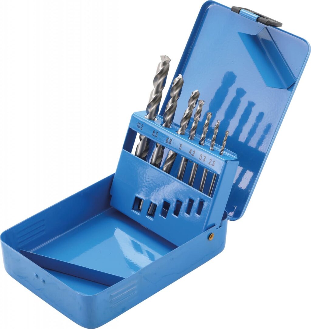 Set burghie Ø 2,5 - 10,2 mm, cote de pregaurire pentru filetare, 7 piese, BGS 9580 - Seturi Burghie si Freze