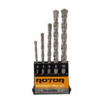 Set burghie pentru beton, 5 piese ROTOR RBB5 - In lucru