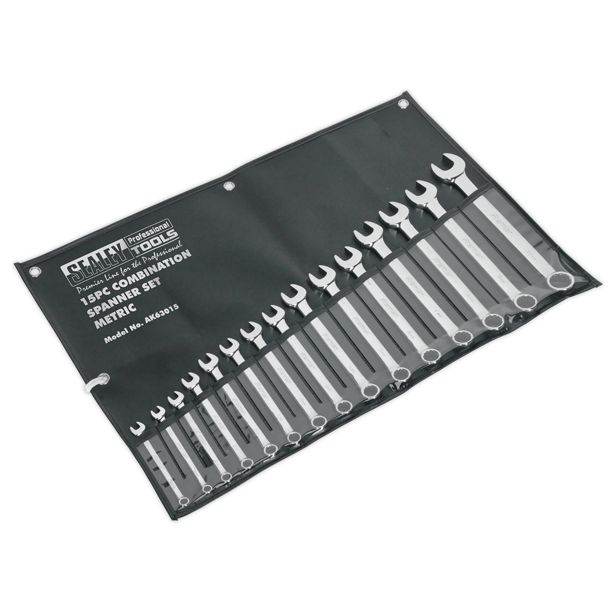 Set chei combinate, 15 piese, 6-22 mm – Sealey – SimpleTools Set chei combinate, 15 piese, 6-22 mm - Sealey - SimpleTools