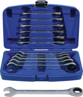Set chei combinate cu clicket, 45157 mm, 12 piese, BGS 6541