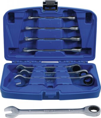 Set chei combinate cu clicket, 45157 mm, 8 piese, BGS 6540