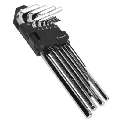 Set chei hexagonale, extralungi, L, 10 piese