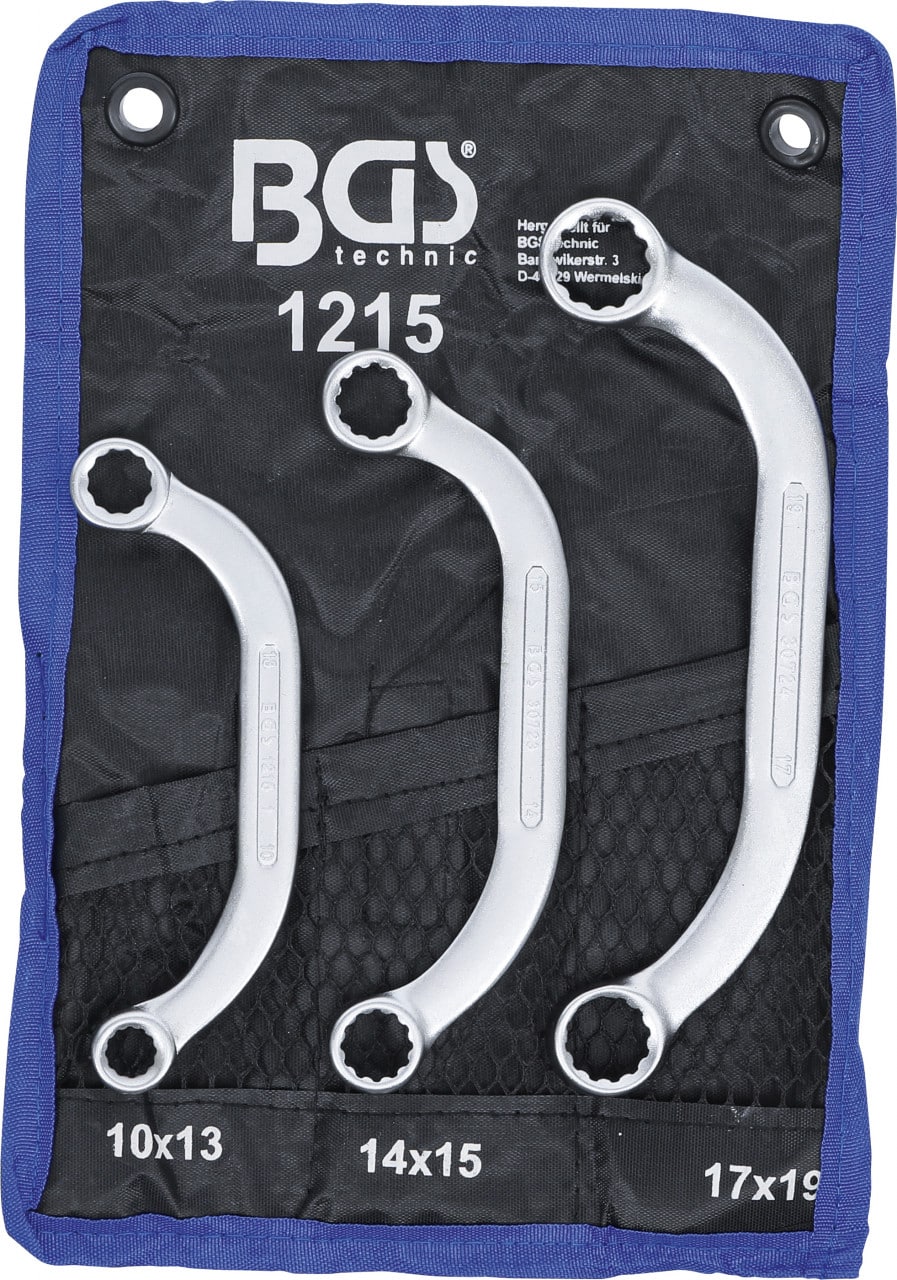 Set chei inelare Typ C 10×13 – 14×15 – 17×19, 3 piese, BGS 1215 – SimpleTools Set chei inelare Typ C 10x13 - 14x15 - 17x19, 3 piese, BGS 1215 - SimpleTools