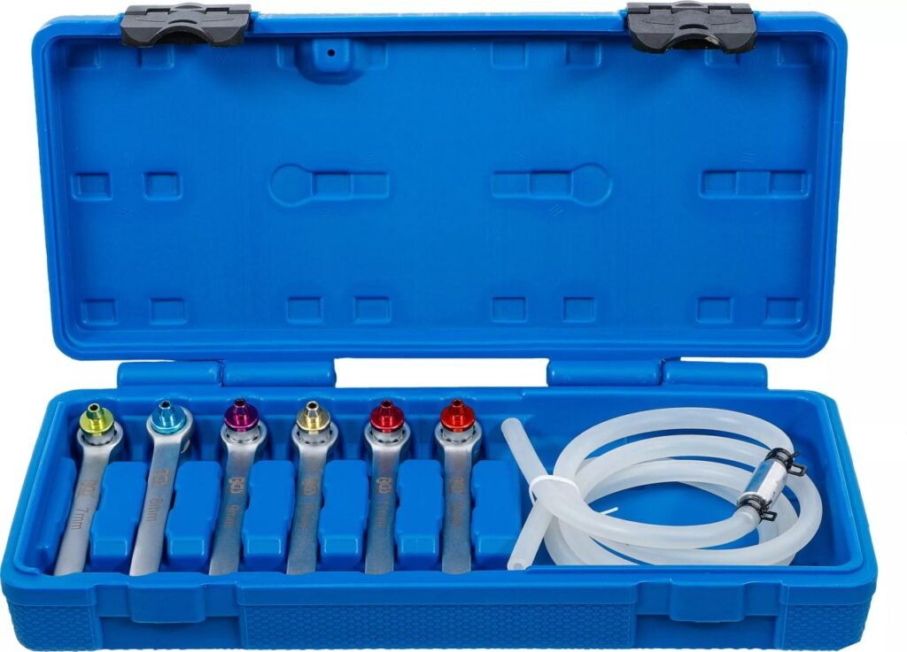 Set chei pentru aerisire frâne si ambreaje hidraulice 7 - 8 - 9 - 10 - 11 - 12 mm, 7 piese, BGS 66516 - Sistem franare