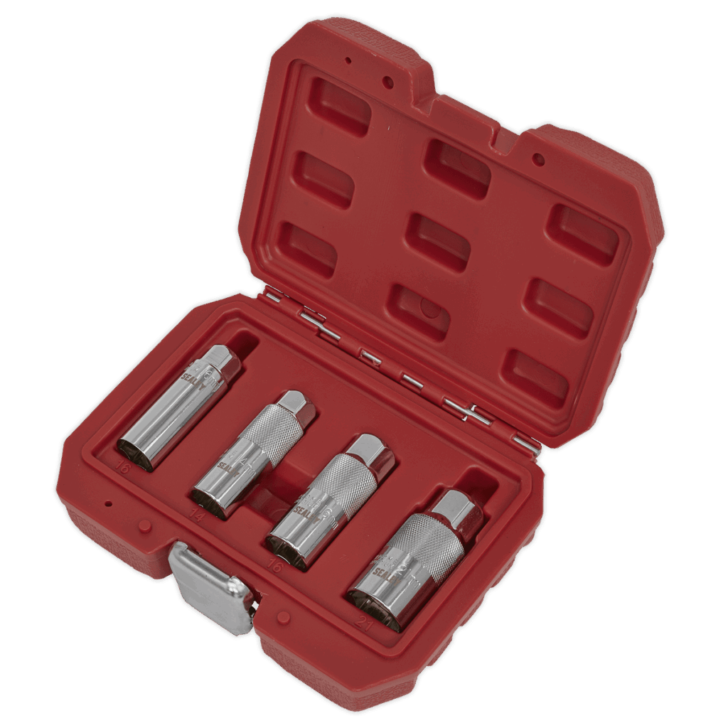 Set chei pentru bujii 3/8” 4 piese, Sealey - Motor