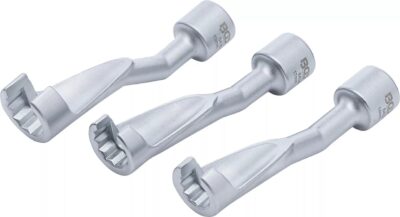 Set chei speciale pentru conducte de injectoare Diesel 14, 17 si 19mm, cu actionare 1/2"(12.5 mm), BGS 8450