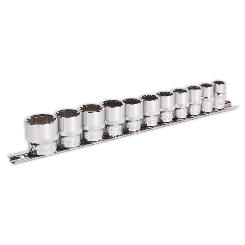 Set chei tubulare, 3/8″, 11 piese – SimpleTools Set chei tubulare, 3/8", 11 piese - SimpleTools