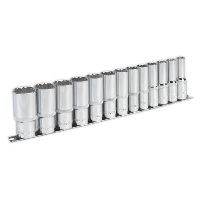 Set chei tubulare adanci, 1/2", 13 piese