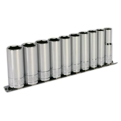 Set chei tubulare, adanci, 3/8", 10 piese