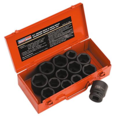 Set chei tubulare de impact, 3/4", 13 piese