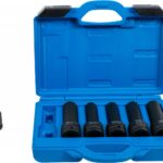 Set chei tubulare de impact Profil E, E18 - E20 - E22 - E24 + chei tubulare de impact cu profil dublu hexagon 17, 19mm, antrenare 3/4", 3/4", 6 piese,, BGS 5250 - Truse Scule