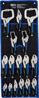 Set clesti autoblocanti pentru tinichigerie, 16 piese, BGS 4495
