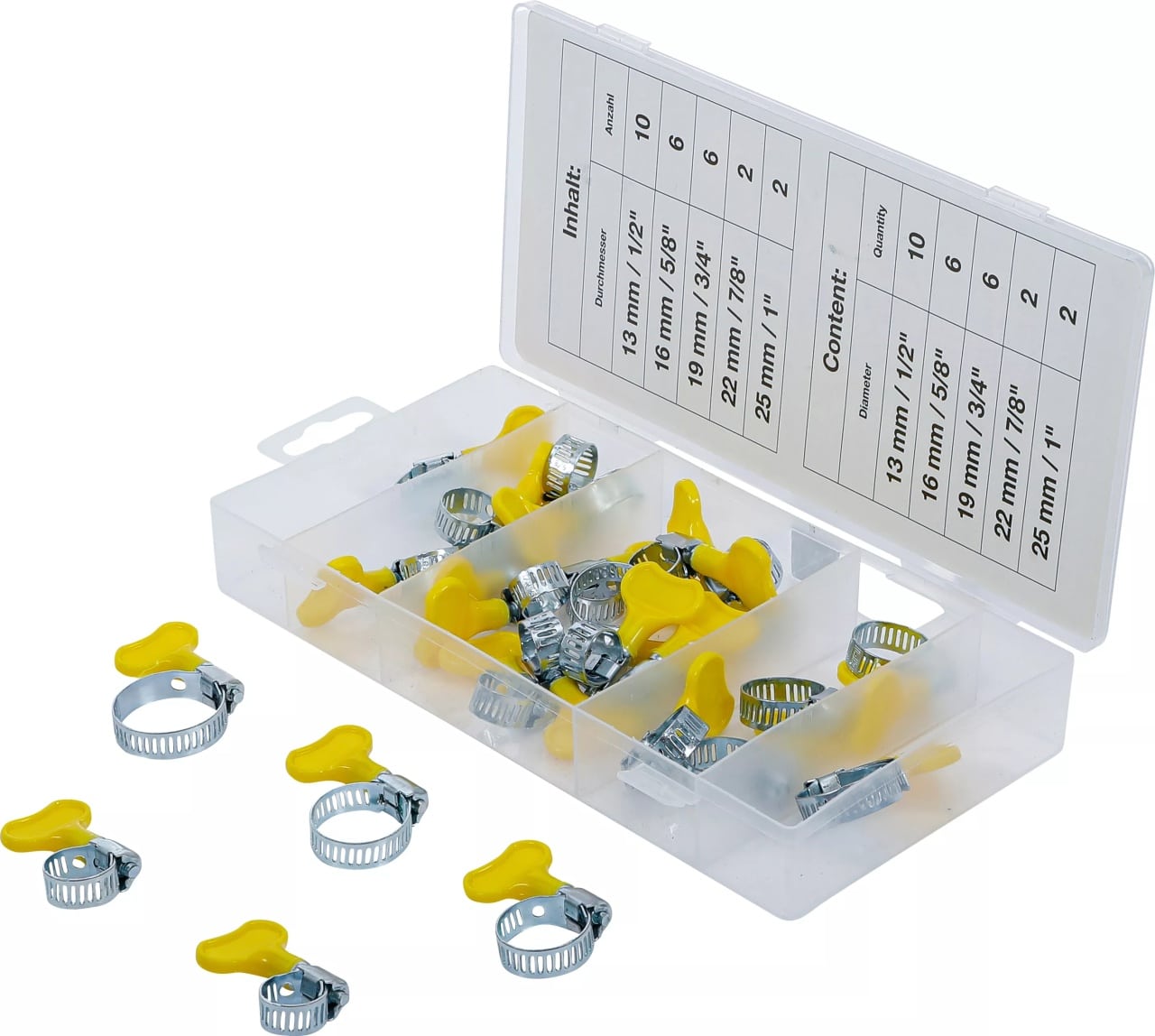 Set coliere cu fluture, 26 piese, BGS 80859 – SimpleTools Set coliere cu fluture, 26 piese, BGS 80859 - SimpleTools