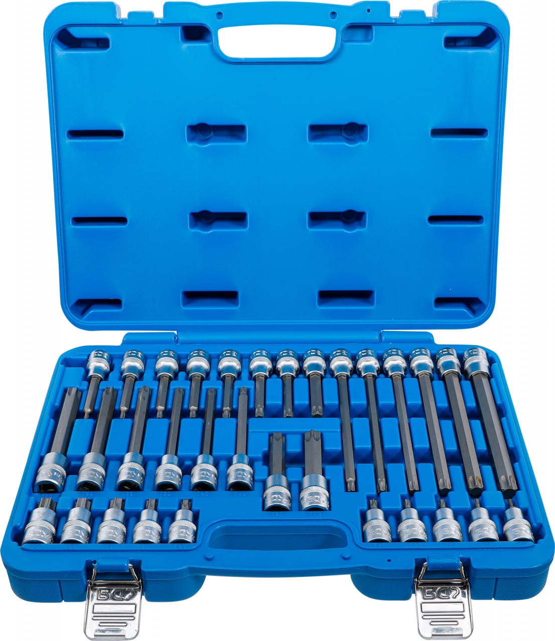 Set cu biti Torx T20 – T70 , antrenare cu tubulara 1/2”, 32 piese, BGS 5182 – SimpleTools Set cu biti Torx T20 - T70 , antrenare cu tubulara 1/2'', 32 piese, BGS 5182 - SimpleTools
