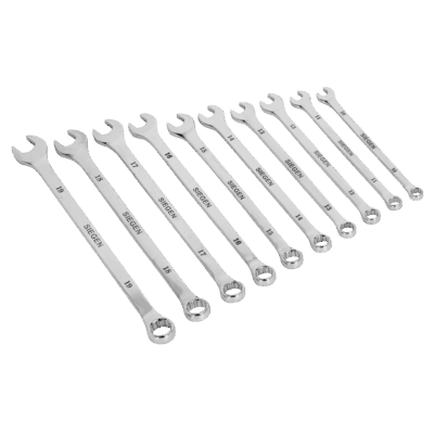 Set chei combinate extra lungi 10 piese 10‑19 mm Sealey - Truse Scule