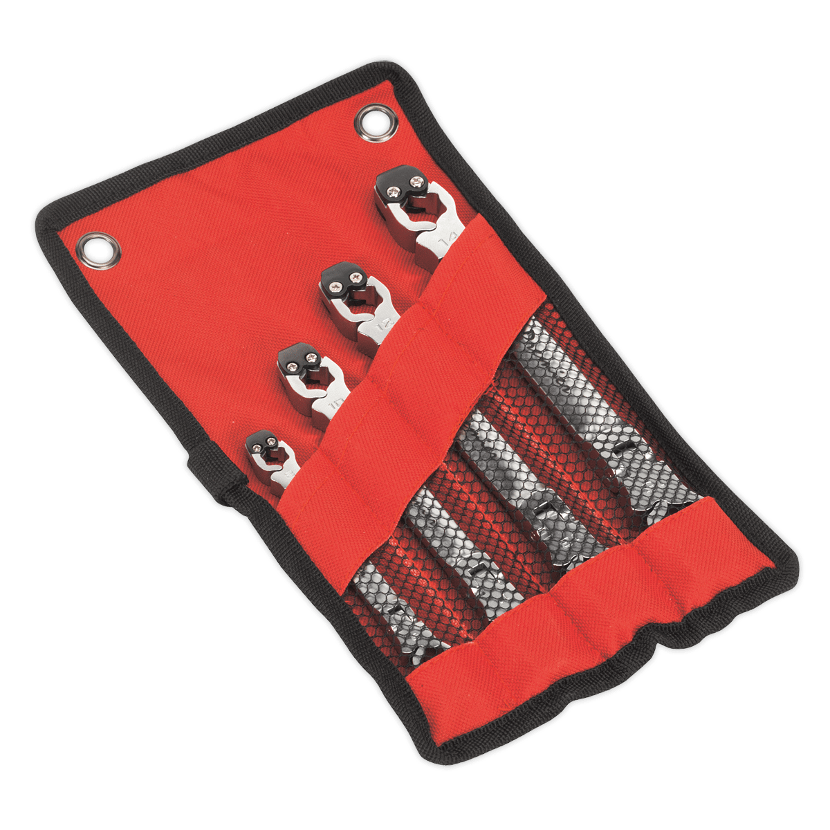 Set chei cu clichet 4 piese pentru conducte Sealey – SimpleTools Set chei cu clichet 4 piese pentru conducte Sealey - SimpleTools