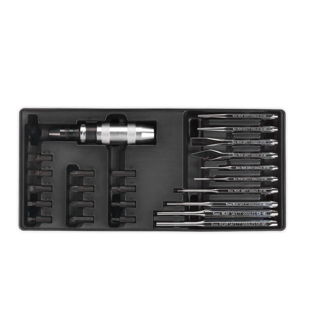 Set de surubelnite si capete de impact, 25 piese – SimpleTools Set de surubelnite si capete de impact, 25 piese - SimpleTools