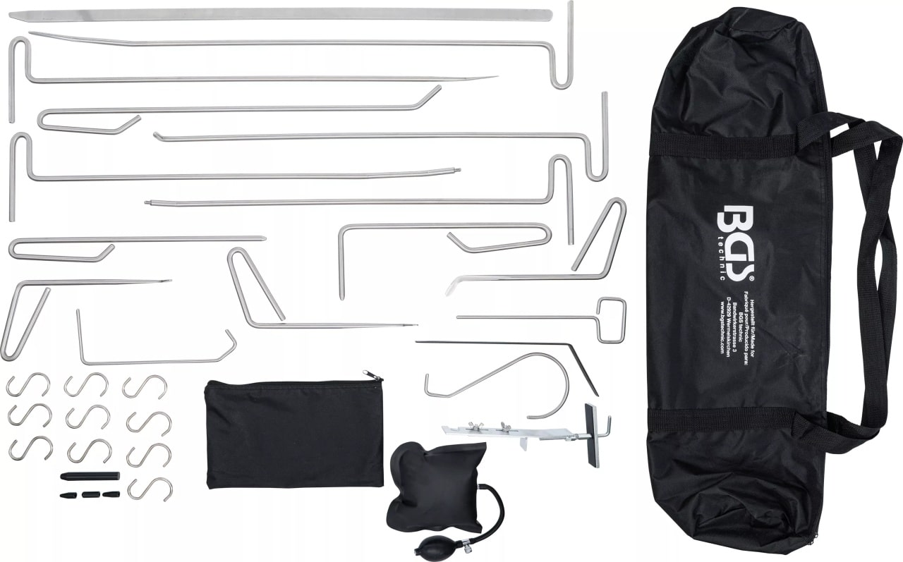 Set dispozitive de indreptat usi, capote cu ramforsari, 30 piese, BGS 1639 – SimpleTools Set dispozitive de indreptat usi, capote cu ramforsari, 30 piese, BGS 1639 - SimpleTools