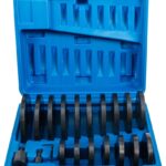 Set flanse pentru montat / demontat rulmenti, 70-150 mm, 21 piese, BGS 8736 - Motor