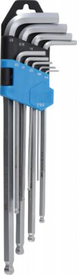 Set imbusuri tip L in Inch cu cap sferic, 1/16"-3/8", BGS 799