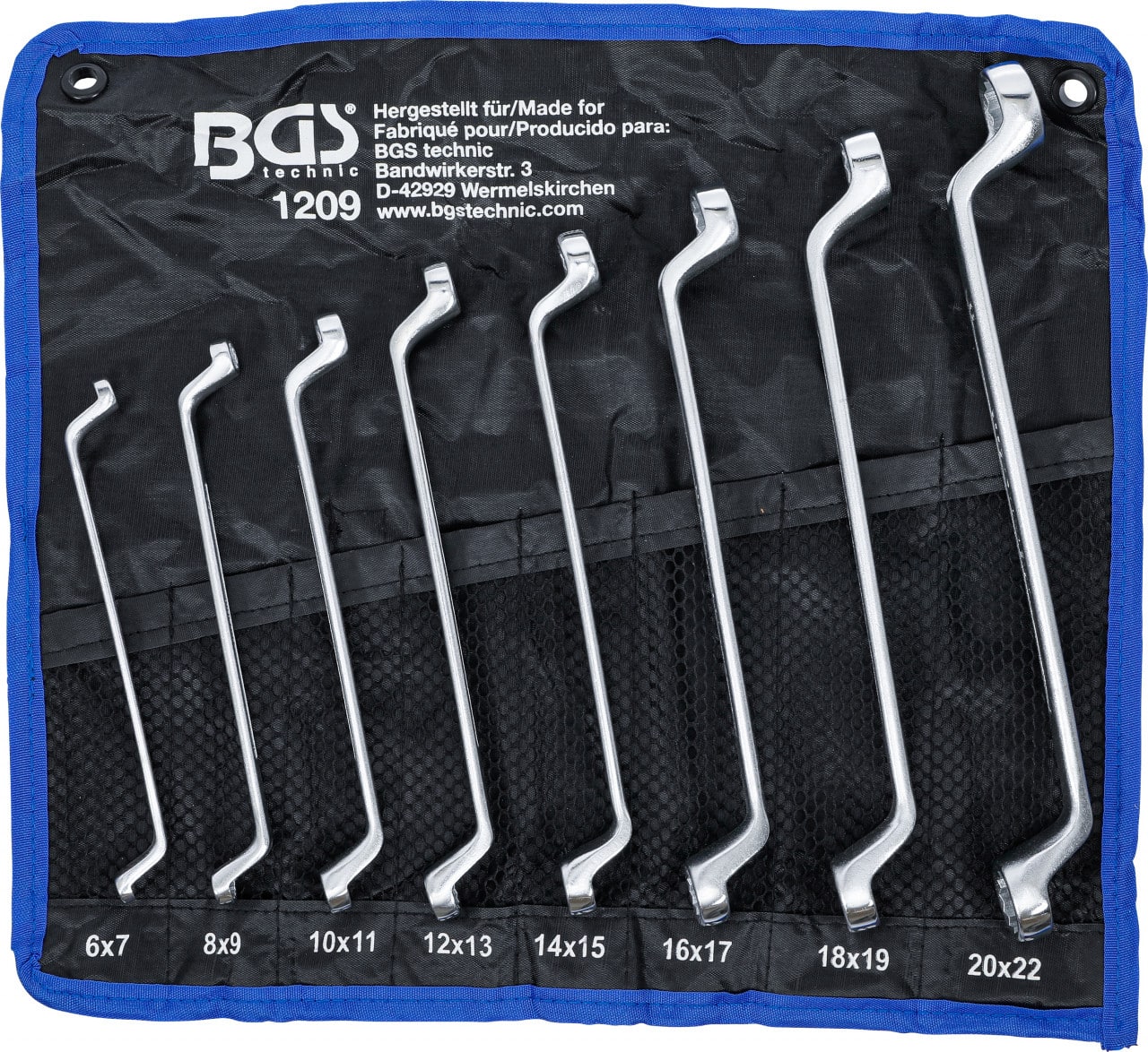 Set inelare cu cot 6×7-20x22mm,8piese, BGS 1209 – SimpleTools Set inelare cu cot 6x7-20x22mm,8piese, BGS 1209 - SimpleTools