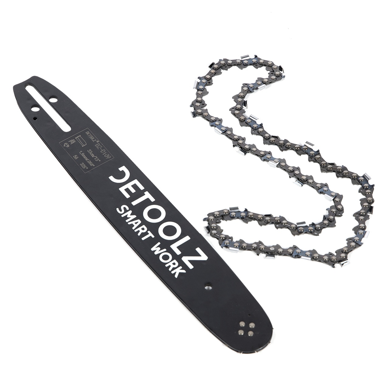 Set lama si lant drujba Detoolz, lungime 13”, pas 0.325”, grosime 1.5mm, 56 pinteni, 28 dinti, full chisel – SimpleTools Set lama si lant drujba Detoolz, lungime 13'', pas 0.325'', grosime 1.5mm, 56 pinteni, 28 dinti, full chisel - SimpleTools