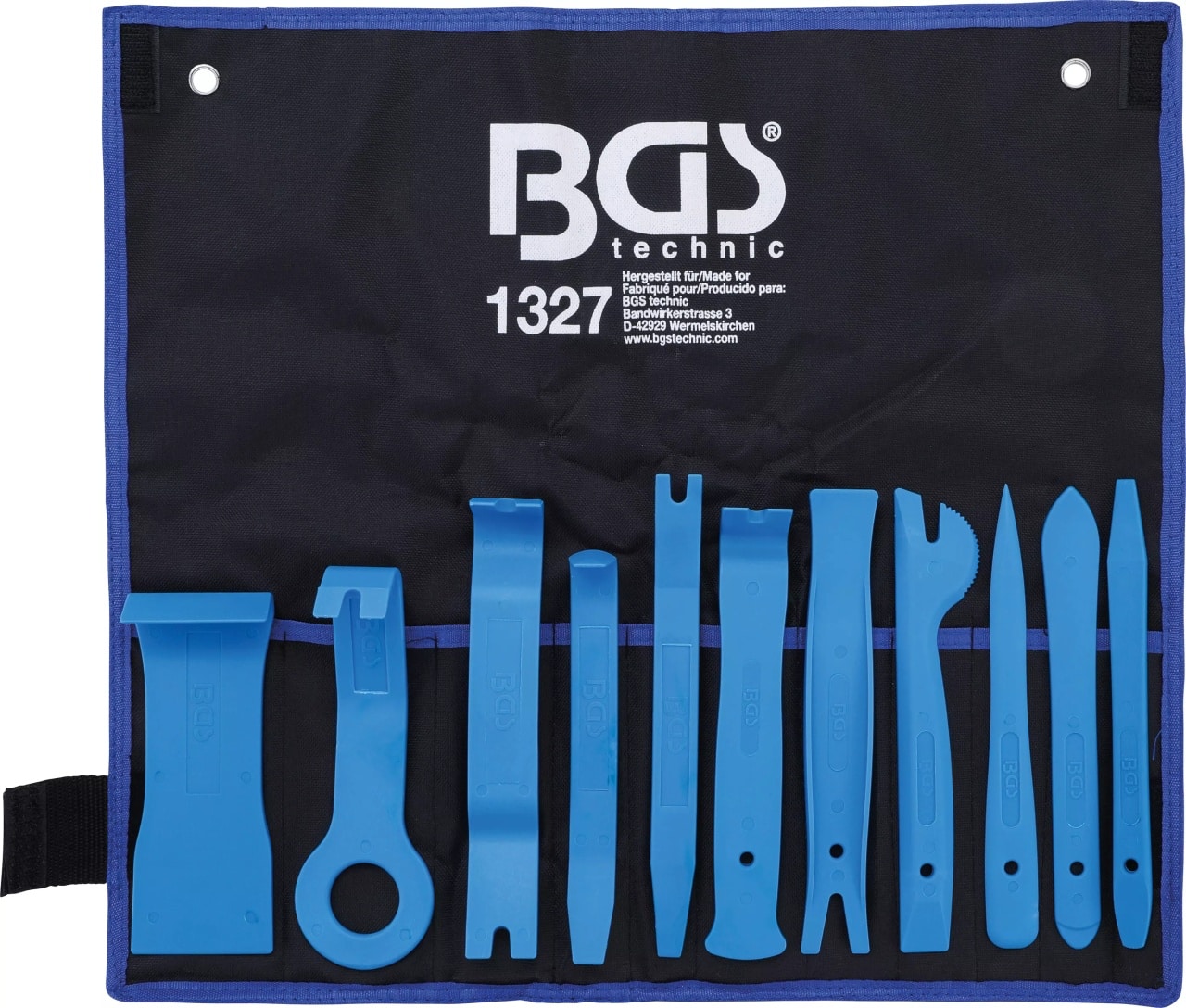 Set pentru demontat interioare, cheder, garnituri, clipsuri, fete de usi, 11piese, BGS 1327 – SimpleTools Set pentru demontat interioare, cheder, garnituri, clipsuri, fete de usi, 11piese, BGS 1327 - SimpleTools