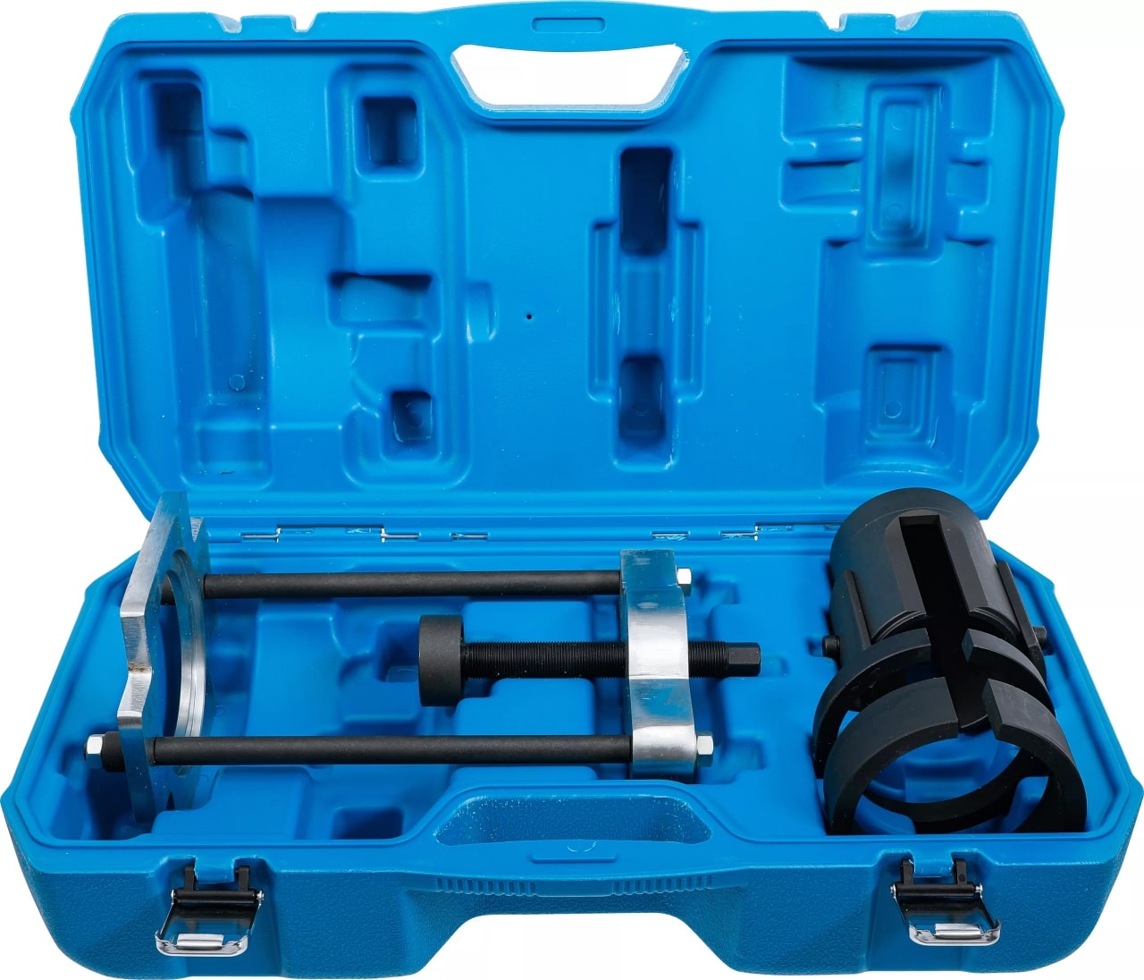 Set pentru pentru montarea şi demontarea bucşelor la braţele de ghidare longitudinale spate pentru Ford & Volvo, BGS 6745 – SimpleTools Set pentru pentru montarea şi demontarea bucşelor la braţele de ghidare longitudinale spate pentru Ford & Volvo, BGS 6745 - SimpleTools