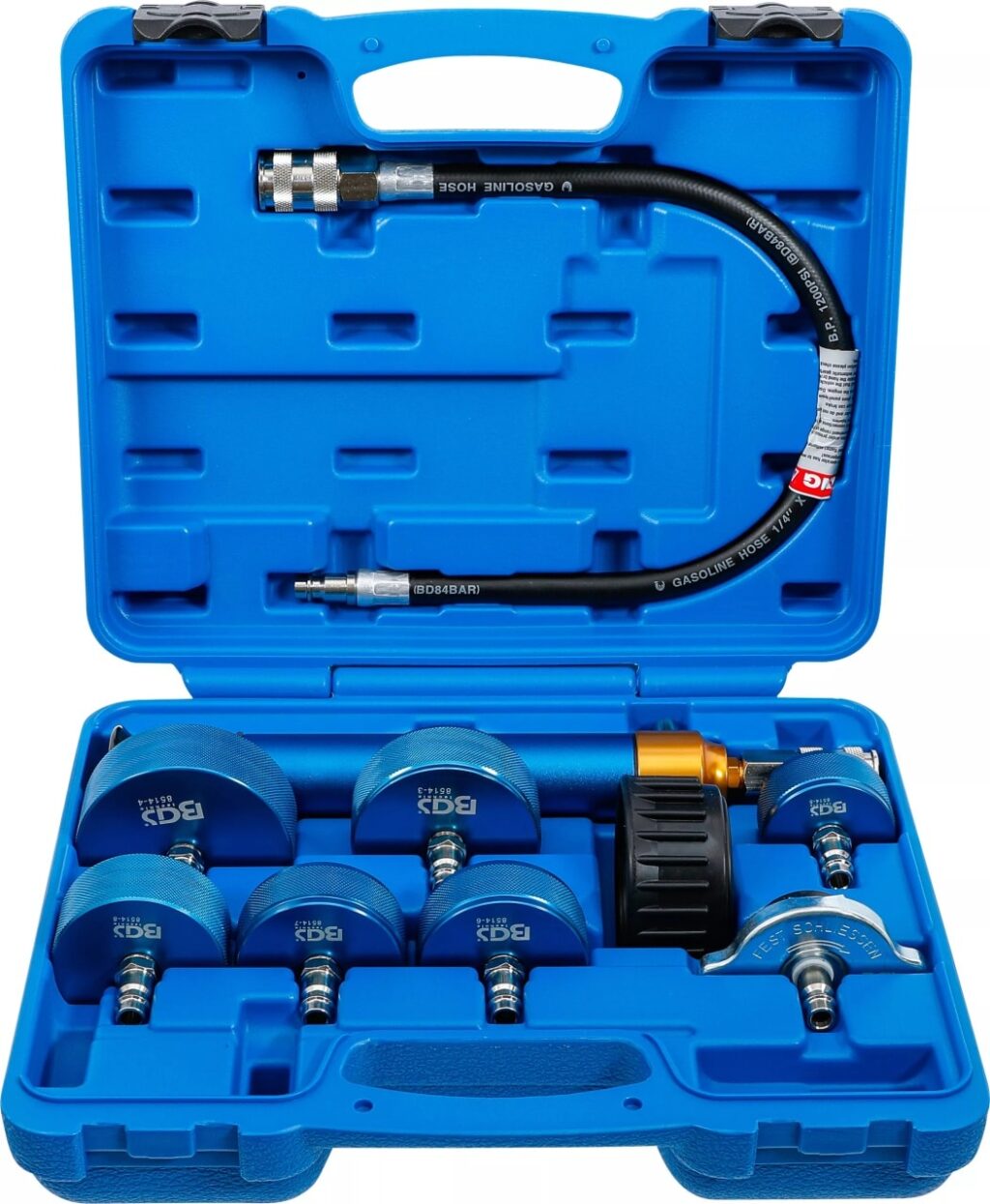 Set pentru verificare pierderi la sistem de racire de camioane si autoutilitare usoare, BGS 8514 - Testere presiune/compresie si injectie