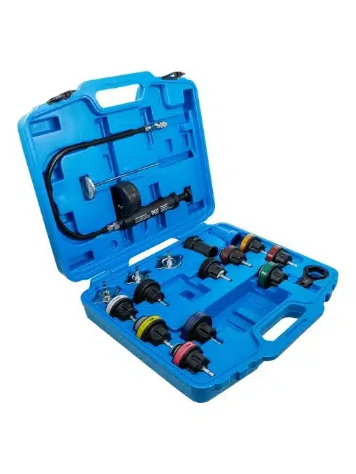 Set pentru verificare pierderi la sistemul de racire auto, 18 piese, BGS 8027 – SimpleTools Set pentru verificare pierderi la sistemul de racire auto, 18 piese, BGS 8027 - SimpleTools
