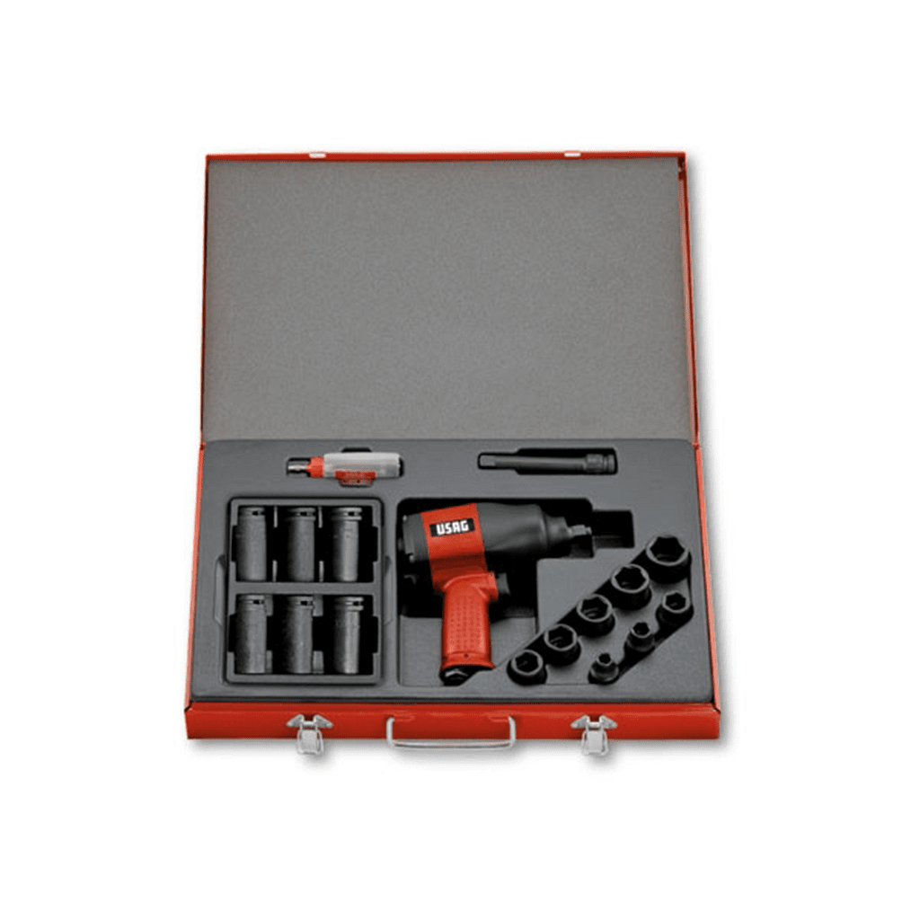Set pistol de impact, 11 piese, USAG – SimpleTools Set pistol de impact, 11 piese, USAG - SimpleTools