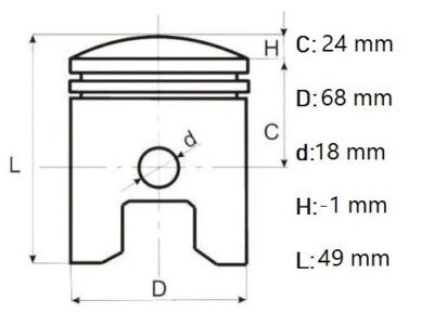 Set piston segmenti generator Honda GX160/ generator chinezesc 5.5hp, motocultor, Elefant - In lucru