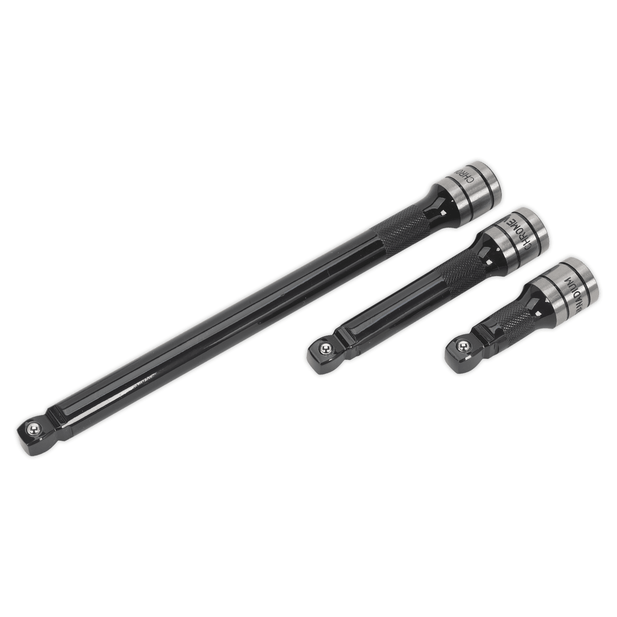 Set prelungitoare, actionare 1/2”, 3 piese – Black Series – SimpleTools Set prelungitoare, actionare 1/2”, 3 piese - Black Series - SimpleTools