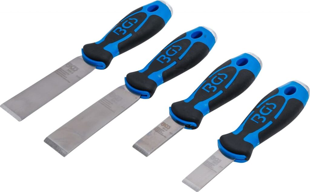 Set raclete pentru curatat adeziv, garnituri, 4 piese, BGS 363 - Inlocuire parbriz auto