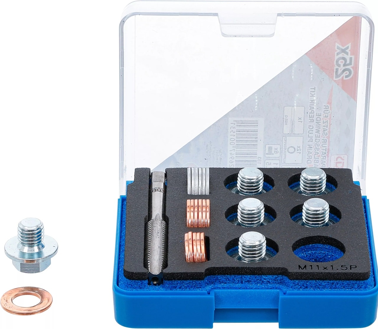 Set reparatie filete pentru baie de ulei, M11x1.5, BGS 153 – SimpleTools Set reparatie filete pentru baie de ulei, M11x1.5, BGS 153 - SimpleTools