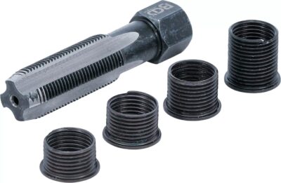 Set reparatii filete pentru bujii M14 x 1.25 mm, 5 piese, BGS 152