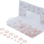 Set saibe din Cupru pentru busoane de baie de ulei, dimensiuni in mm, 75 bucati, BGS 8132 - Consumabile etansare si fixare