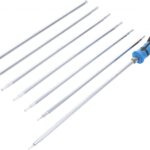 Set şurubelniţe cu capete interschimbabile, profil T (pentru Torx), profil T (pentru Torx Plus) cu gaura, 8 piese, BGS 2326 - Surubelnite/Torx-uri si Inbusuri