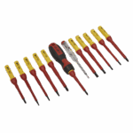 Set surubelnite interschimbabile, izolate electric, 13 piese - Surubelnite/Torx-uri si Inbusuri