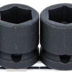 Set tubulare de impact hexagonale extra plate 13 - 24 mm, antrenare 1/2", 9 piese, BGS 9551 - Truse Scule