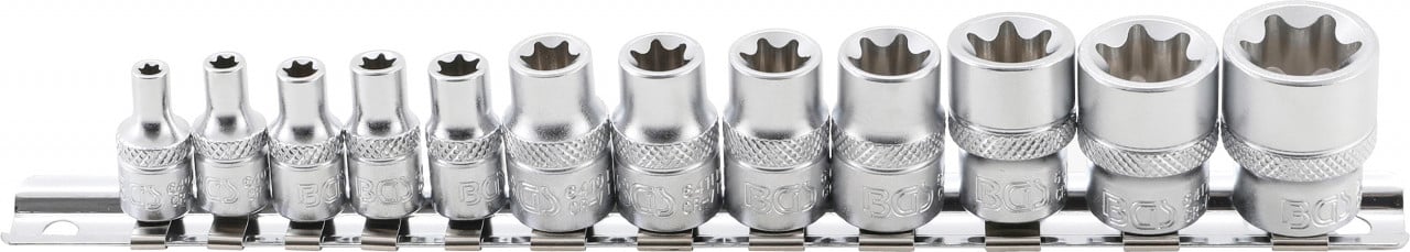 Set tubulare E-uri, E4 – E20, antrenare 1/4″ – 3/8″, 12 piese, BGS 2038 – SimpleTools Set tubulare E-uri, E4 - E20, antrenare 1/4" - 3/8", 12 piese, BGS 2038 - SimpleTools