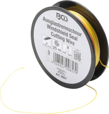Şnur pentru taiat silicon de parbriz 200 daN, 25 m, BGS 9857