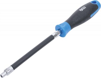 Şurubelniţa flexibila cu tubulara profil E6, lungimea tijei 150 mm, BGS 70022