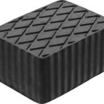 Tampon din cauciuc pentru platforme elevatoare, dimensiuni 160 x 120 x 80 mm, BGS 7040 - Accesorii prese si utilaje