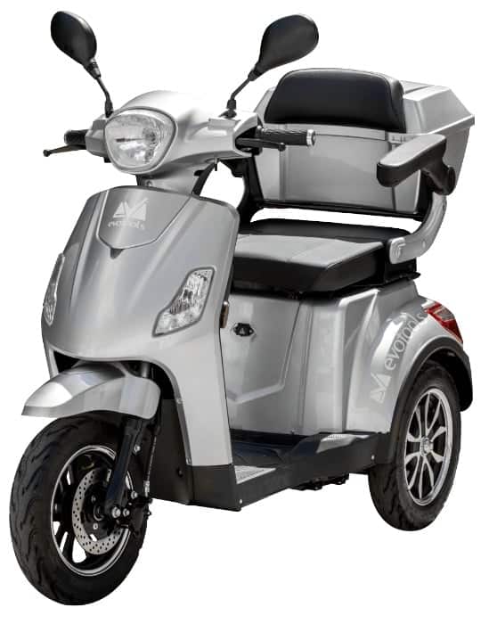 Triciclu Electric Persoane Horia TRP800-1 Argintiu/Rosu - ATV-uri, buggy-uri, motociclete, scutere