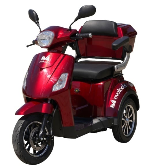 Triciclu Electric Persoane Horia TRP800-1 Argintiu/Rosu - ATV-uri, buggy-uri, motociclete, scutere