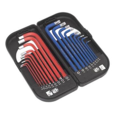 Trusa chei Imbus, Torx tip L, lungi, 18 piese